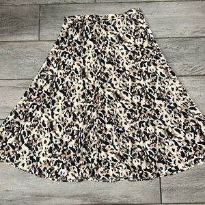 BANANA REPUBLIC SATIN BIAS-CUT MIDI SKIRT SIZE 12